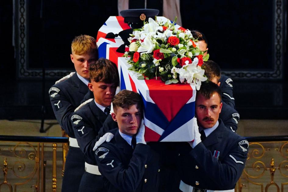 Mourners pay tribute to black RAF pilot who flew in Second World War