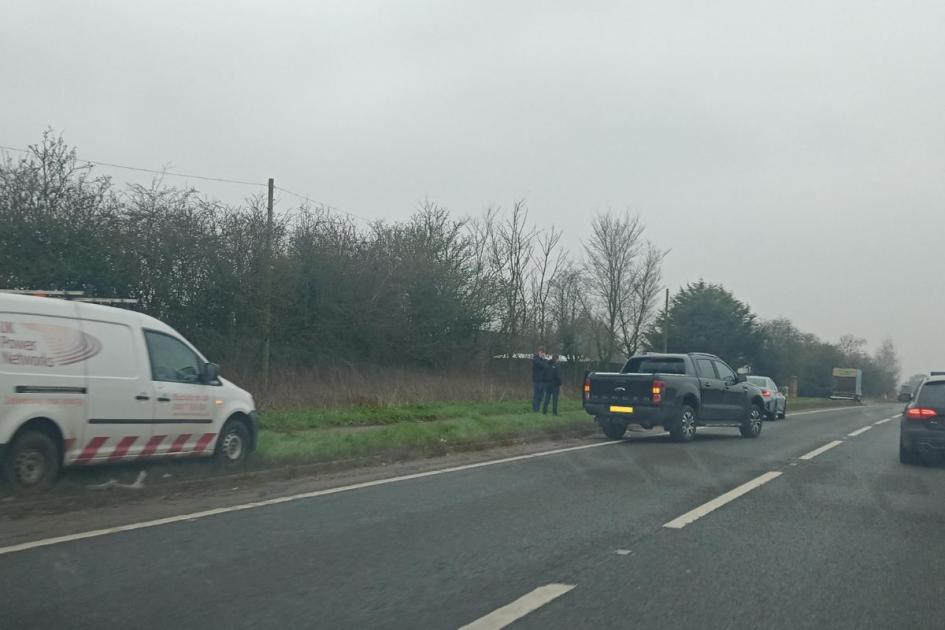 A12 Marks Tey: Traffic in Colchester after three vehicle crash 