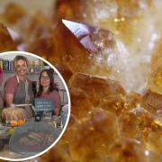 Meraki path in Dovercourt set to host crystal art workshop. Inset: Meraki owners