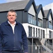 New homes: Tendring Council’s cabinet member for housing Paul Honeywood and the new homes