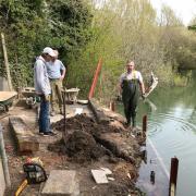 Relaxing plaice - constructing a fishing platform as part of the project