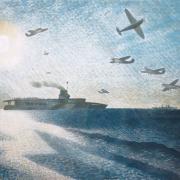 Great art: Eric Ravilious's HMS Glorious in the Arctic. Picture: Foxtrotfilms.com