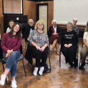 Excited - singing sessions by Harwich Sing Tendring Voices.  Picture: Clare Leach
