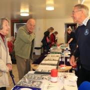 Informative -  Sheila and Clive Booth with Harwich Society Chairman, Colin Farnell. Picture: Maria Fowler