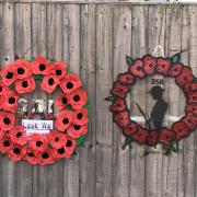 TOUCHING TRIBUTE: The school pupils created special Remembrance Day wreathes