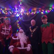 Festive - Harwich mayor Ivan Henderson at the Santa's grotto in Kingsway Hall.