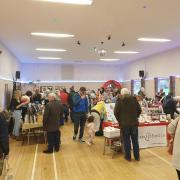 Busy - Bradfield Village Hall's Christmas fair was well attended.