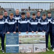 Kitted Up - Brantham Athletic Reserves donning their new tracksuits.