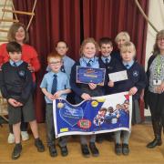 Award winners - pupils at Thorpe's Rolph Schoo