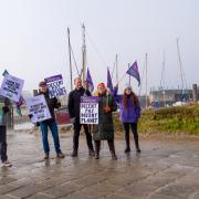 Setting Demands - Workers took up strike action at Colne Barrier in Wivenhoe