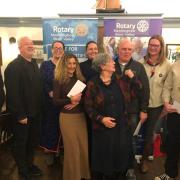 Cash Injection - The charities representatives were in event at the presentation evening.