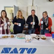Team - The SATO team served refreshments at the table top sale
