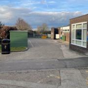 Gates Wanted - The entrance to Dedham Primary School's car park