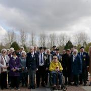 Commemorative - The veterans visited the arboretum to honour lost servicemen and women