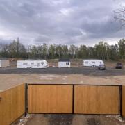 Settled - Caravans have already moved into the site off Straight Road, Bradfield