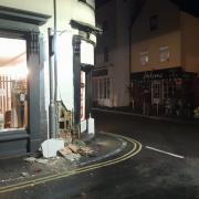 Building wall 'damaged' after late night crash in Manningtree High Street