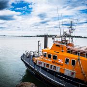 Rescue operation - RNLI Harwich's lifeboat was deployed to assist the stricken motorboat