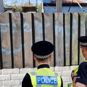 Trouble - Teenagers in Harwich are causing trouble by spraying graffiti, kicking doors and throwing bottles late at night