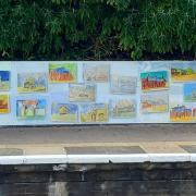 The new mural at Wrabness rail station. Credit: ESSCRP