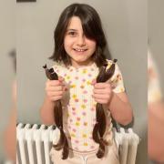 Chop - Rosie Moore, ten, cut 13 inches off her hair to help make wigs for children with cancer and other conditions