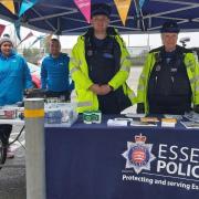 Event - Community support police officers with staff from Essex Pedal Power
