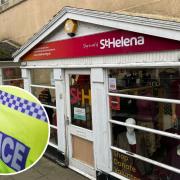 Theft - The St Helena Hospice charity shop was broken into last week costing hundreds of pounds
