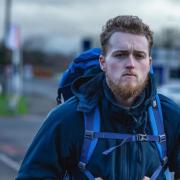 Arrival - Dan Simms who is walking from Wales to Amsterdam will arrive in Harwich tomorrow