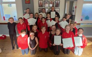 Celebration - Boogies Shoes Dance Academy with their ISTD certificates including newly qualified teacher Katie Rawlins-Waumsley (back)