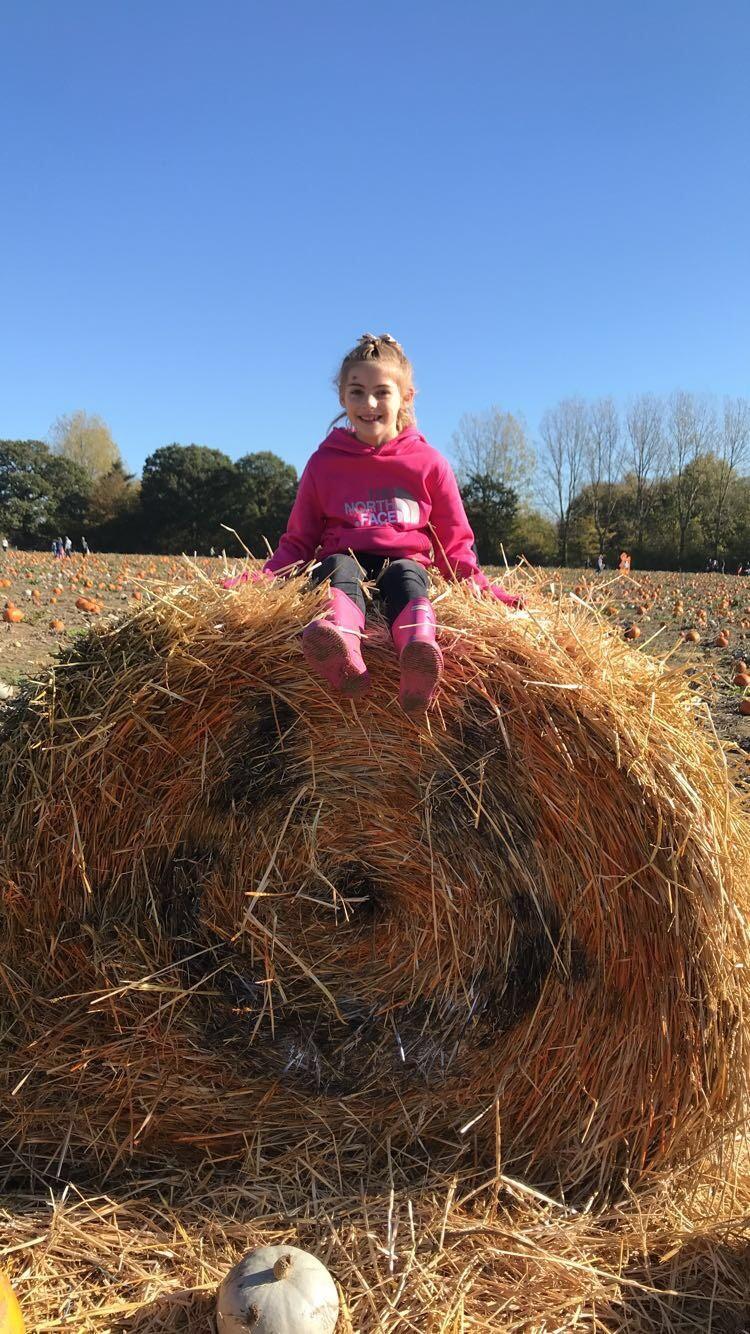 Autumnal - Lillie-Rae Wrycraft aged 7 at Foxes Farm Pumpkin Patch